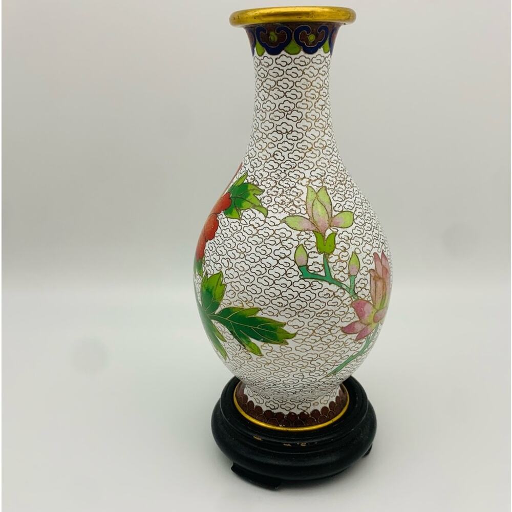 Vintage Cloisonne Vase - Picture 5 of 13